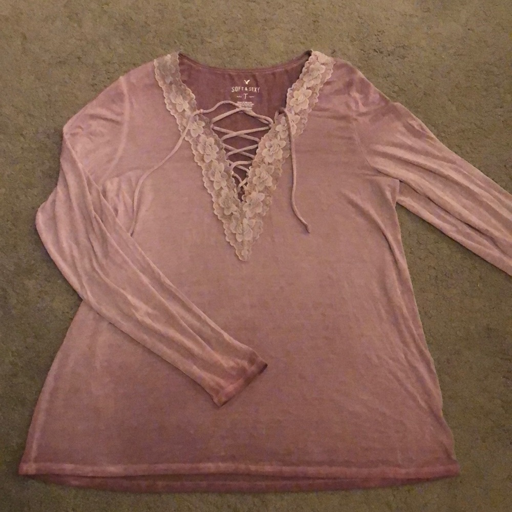 NWOT American Eagle Soft and Sexy criss cross top